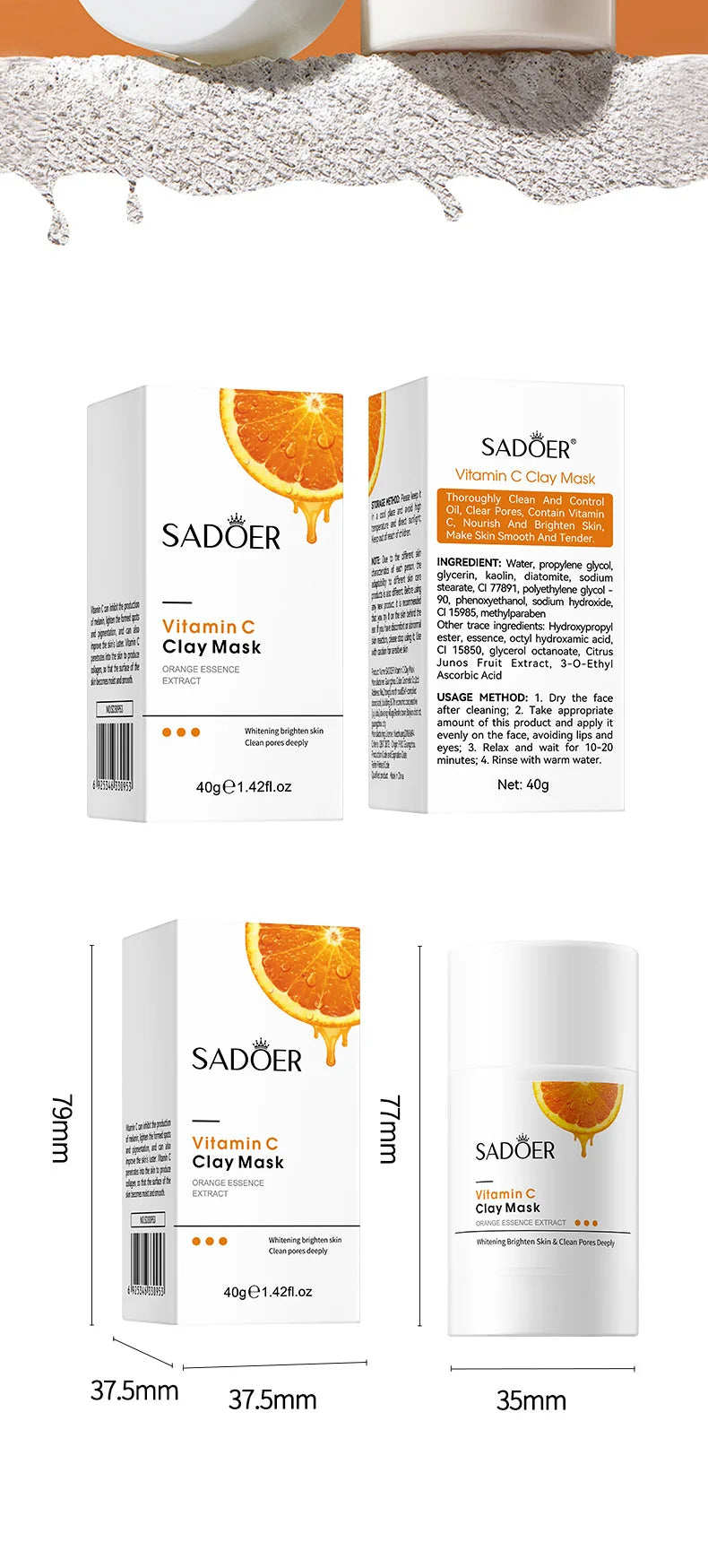 SADOER - Vitamina C Máscara Facial