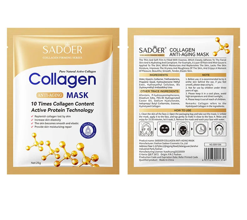 SADOER  - Colágeno Máscara Facial Hidratante